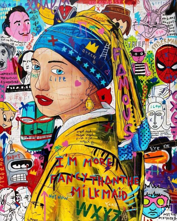 Jisbar - Girl with a Chanel pearl earring