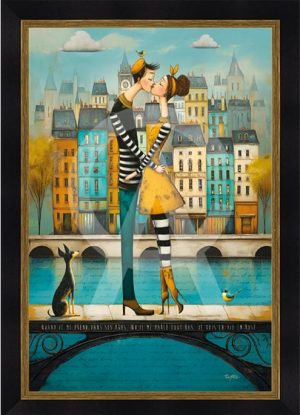 Romaric - Le bisou sur la passerelle